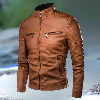 Meztli | Bernal Chaqueta de cuero vintage