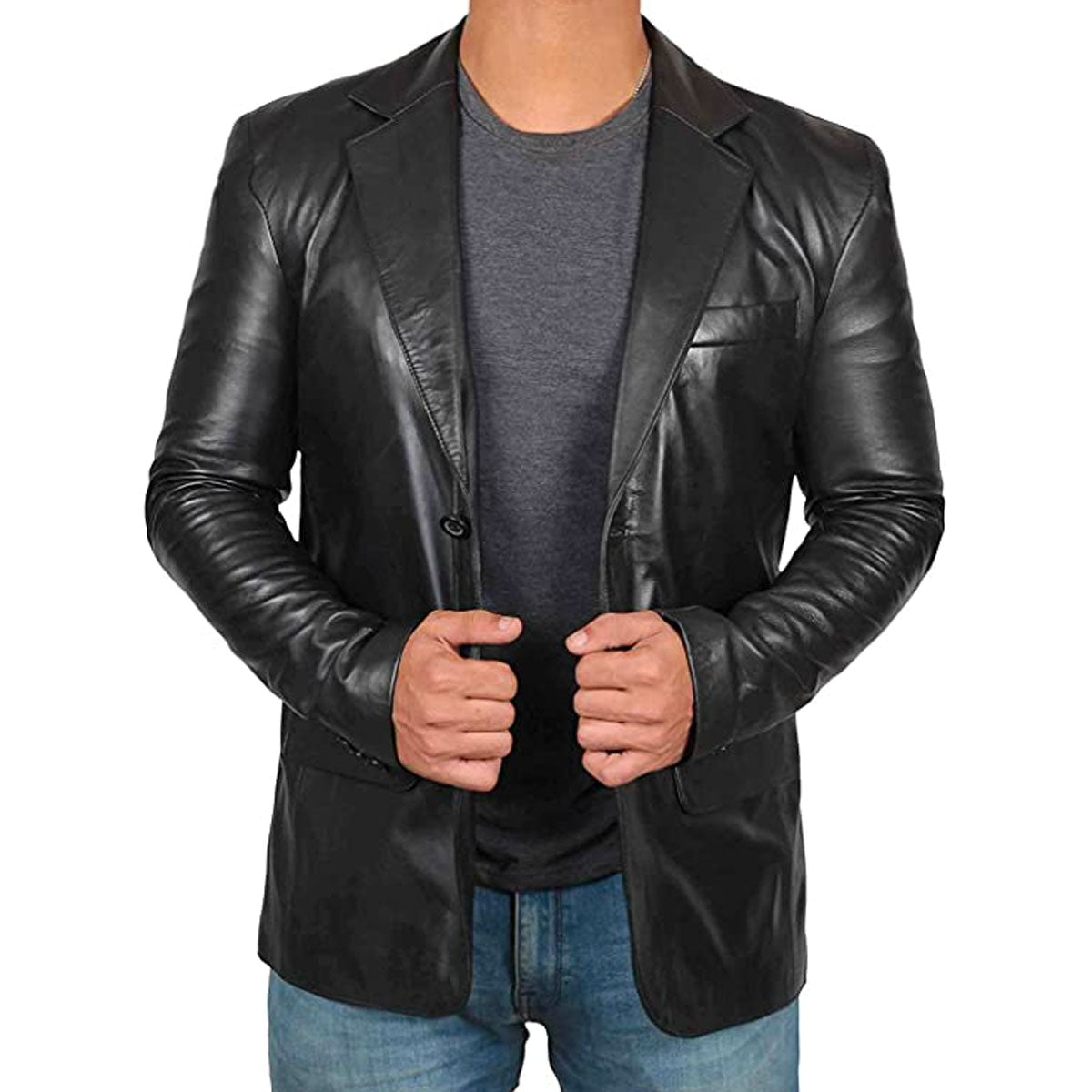 Meztli | Blazer De Cuero Elegante & Estilizado