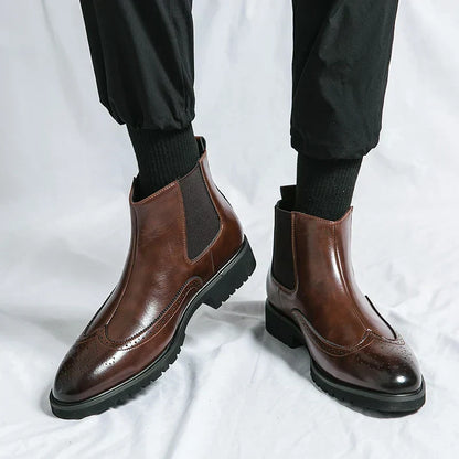 SIERRA™ | Botas Tipo Botín de Cuero