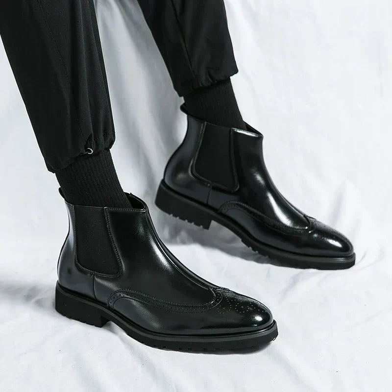 SIERRA™ | Botas Tipo Botín de Cuero