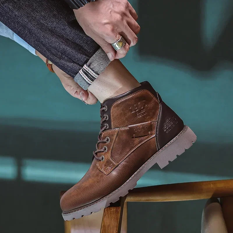 SIERRA™ | Botas Casuales de Cuero Estilo Clásico Británico