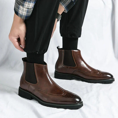 SIERRA™ | Botas Tipo Botín de Cuero