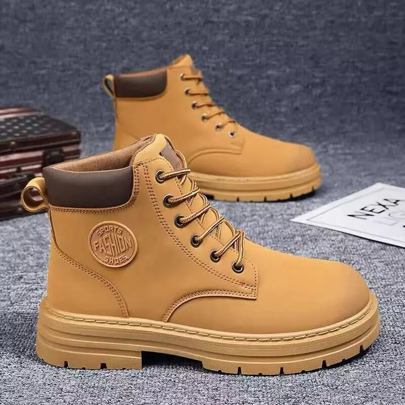 Botas Altas con Cordones Estilo Biker