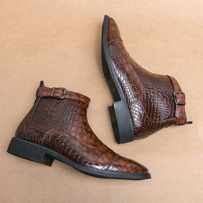 SIERRA™ | Botas de Cuero con Hebilla Decorativa