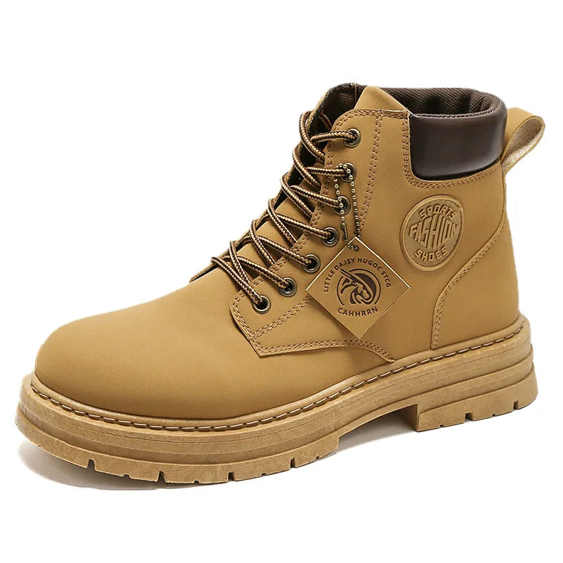 Botas altas con cordones estilo biker