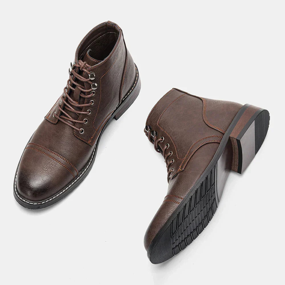 Botas Estilo Vintage con Puntera Reforzada