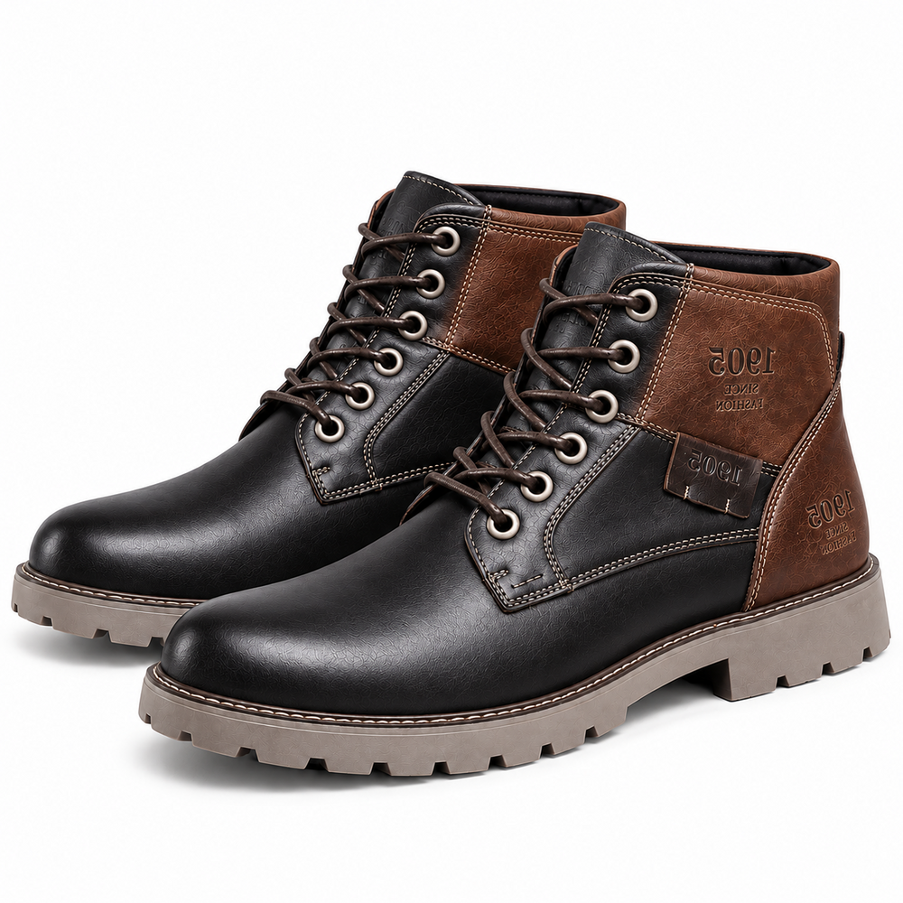 Botas Casuales de Cuero Estilo Clásico Británico