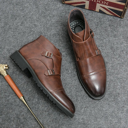 SIERRA™ | Botas de Cuero con Doble Correa Ajustable